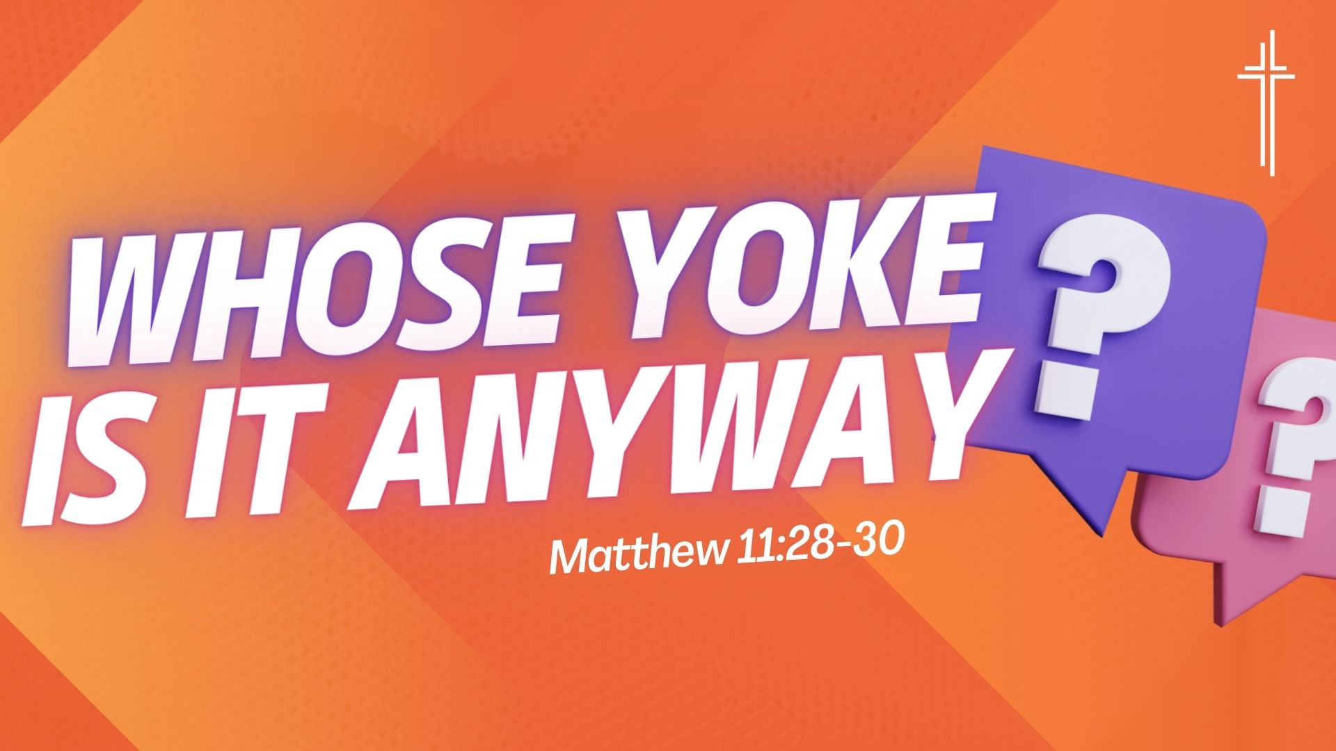 Whose Yoke Is it Anyway